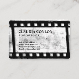 Grunge-Retro cooler alter Film-Hersteller-Film Visitenkarte