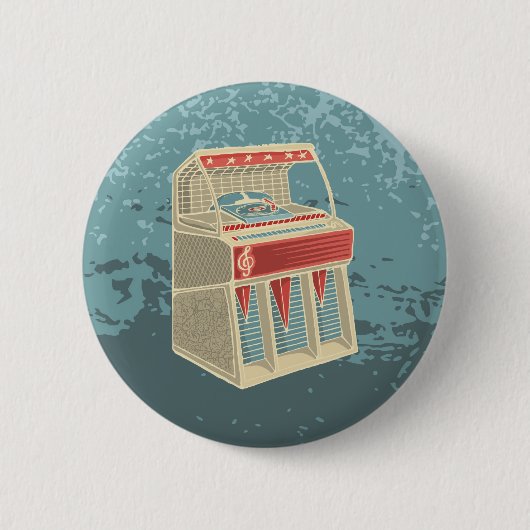 Grunge Retro Jukebox Button (Vorderseite)