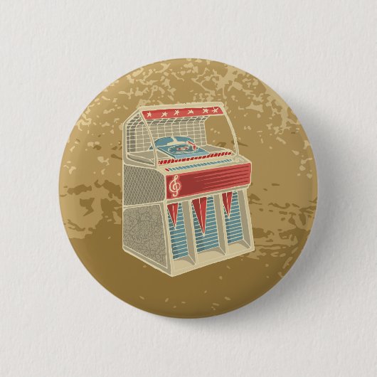 Grunge Retro Jukebox Button (Vorderseite)