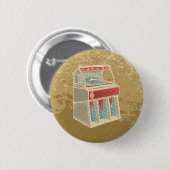 Grunge Retro Jukebox Button (Vorne & Hinten)