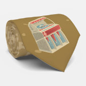 Grunge Retro Jukebox Krawatte (Gerollt)