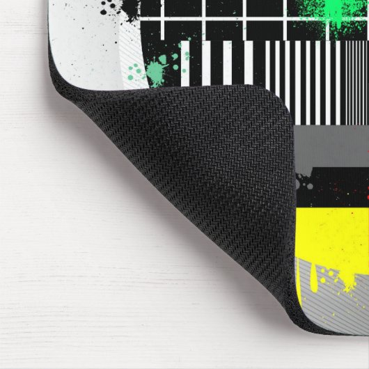 Grunge-Retrobildschirm Mousepad (Ecke)