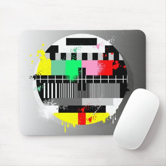 Grunge-Retrobildschirm Mousepad (Mit Mouse)