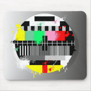 Grunge-Retrobildschirm Mousepad