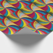 Grunge Retropapier, farbenfroher, wirbeliger Hinte Geschenkpapier (Ecke)