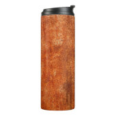 Grunge rostete Metallstruktur. rostfreie Korrosion Thermosbecher (Nach links gedreht)