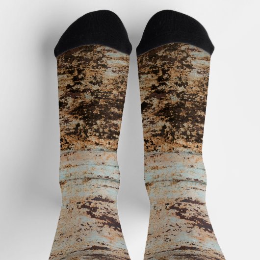 Grunge Roststruktur Socken (Oben)