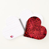 Grunge, rote Rosen Notizblock (Innenseite)