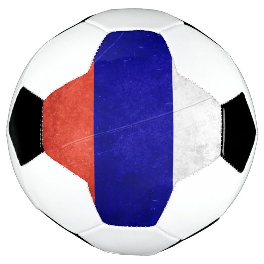 Grunge Russische Flagge Fußball (Gedreht)