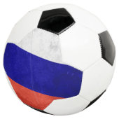 Grunge Russische Flagge Fußball (Dreiviertel)