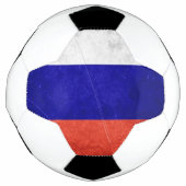 Grunge Russische Flagge Fußball (Vorderseite)