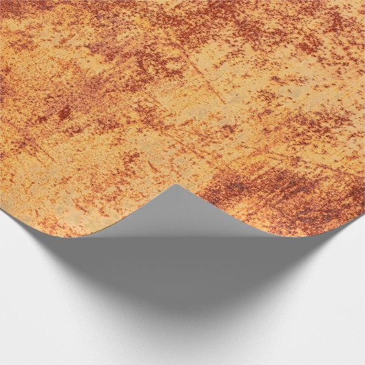 Grunge ruste Metallstruktur, Rost und oxidiert met Geschenkpapier (Ecke)