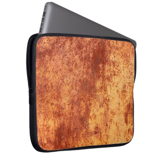 Grunge ruste Metallstruktur, Rost und oxidiert met Laptopschutzhülle (Vorne Rechts)