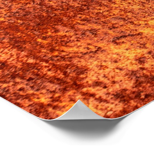 Grunge ruste Metallstruktur, Rost und oxidiert met Poster (Ecke)