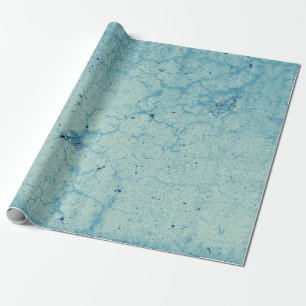 Grunge Rustic Blau Türkis Vintage Textur Geschenkpapier