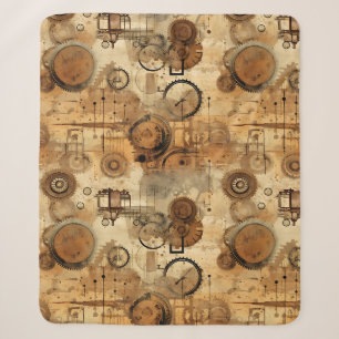 Grunge Rustic Steampunk-Uhr Sherpadecke