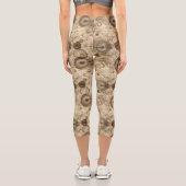 Grunge Rustikale Dampfsperre (11) Capri Leggings (Rückseite)