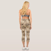 Grunge Rustikale Dampfsperre (11) Capri Leggings (Rückseite)