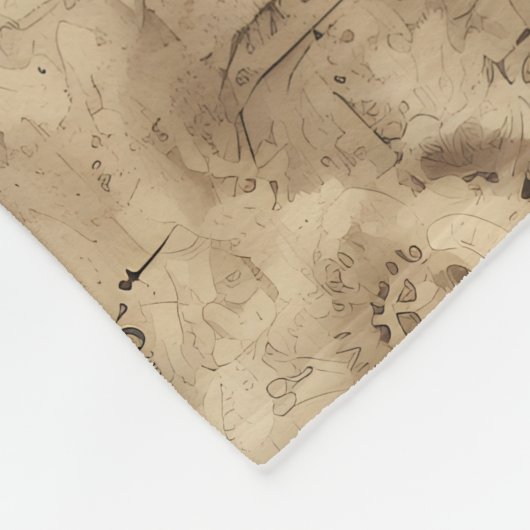 Grunge Rustikale Dampfsperre (11) Fleecedecke (Ecke)