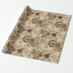 Grunge Rustikale Dampfsperre (11) Geschenkpapier