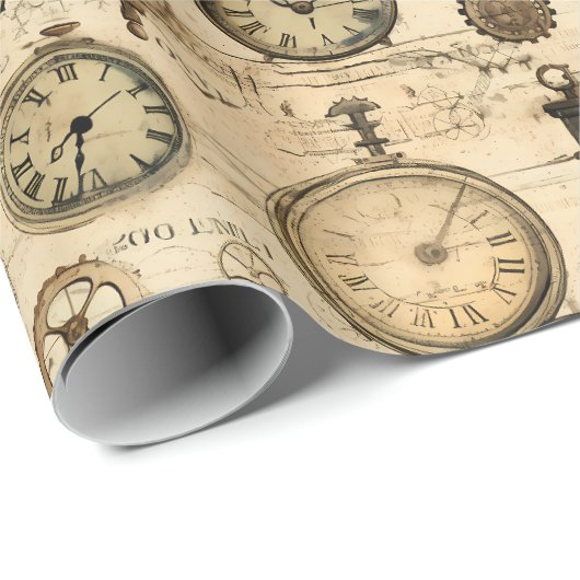 Grunge Rustikale Dampfsperre (14) Geschenkpapier (Rolleneckpunkt)