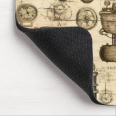 Grunge Rustikale Dampfsperre (14) Mousepad (Ecke)