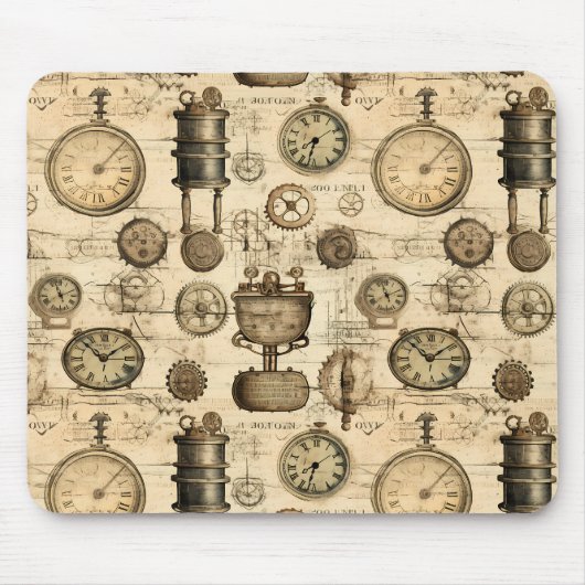 Grunge Rustikale Dampfsperre (14) Mousepad (Vorne)