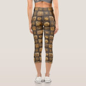 Grunge Rustikale Dampfsperre (15) Capri Leggings (Rückseite)