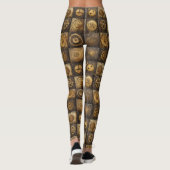 Grunge Rustikale Dampfsperre (15) Leggings (Rückseite)