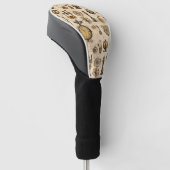 Grunge Rustikale Steampunkuhr (13) Golf Headcover (angewinkelt)