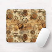 Grunge Rustikale Steampunkuhr (1) Mousepad (Mit Mouse)