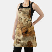 Grunge Rustikale Steampunkuhr (1) Schürze (InSitu)