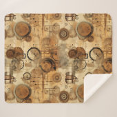 Grunge Rustikale Steampunkuhr (1) Sherpadecke (Vorderseite (Horizontal))