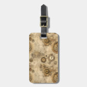 Grunge Rustikale Steampunkuhr (2) Gepäckanhänger (Vorderseite vertikal)