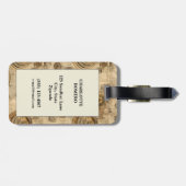 Grunge Rustikale Steampunkuhr (2) Gepäckanhänger (Rückseite horizontal)