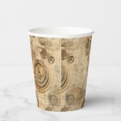 Grunge Rustikale Steampunkuhr (2) Pappbecher (Rechts)