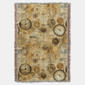 Grunge Rustikale Steampunkuhr (5) Decke (Vorderseite Vertikal)