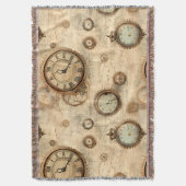 Grunge Rustikale Steampunkuhr (6) Decke (Vorderseite Vertikal)