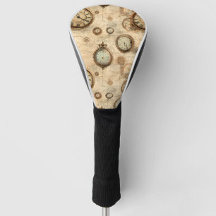 Grunge Rustikale Steampunkuhr (6) Golf Headcover