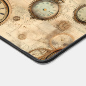 Grunge Rustikale Steampunkuhr (6) Schreibtischunterlage (Ecke)