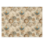 Grunge Rustikale Steampunkuhr (7) Tischdecke (Vorderseite (Horizontal))