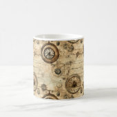 Grunge Rustikale Steampunkuhr (9) Kaffeetasse (Mittel)