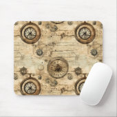 Grunge Rustikale Steampunkuhr (9) Mousepad (Mit Mouse)