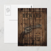 grunge rustikaler Western billig das Kind belohnen Postkarte (Vorne/Hinten)