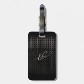 Grunge Saxophon Gepäckanhänger (Rückseite vertikal)