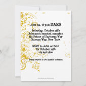 Grunge-Schädel-Nacht-Einladung Einladung (Rückseite)