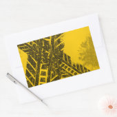 Grunge-Schild für schwarze Reifen Rechteckiger Aufkleber (Umschlag)