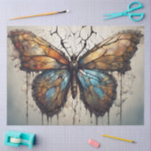 Grunge Schmetterling Decoupage Papier (Basteln)