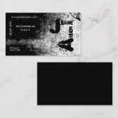 Grunge-Schnee-Visitenkarte Visitenkarte (Vorne/Hinten)
