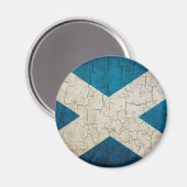 Grunge Schottland-Flagge Magnet (Vorderseite/Rückseite)